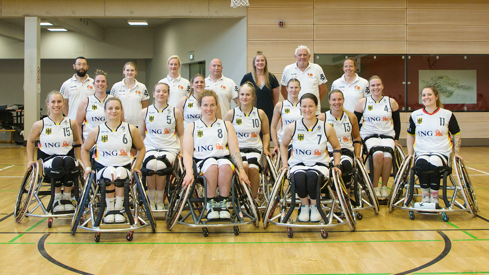 Die deutsche Rollstuhlbasketball-Nationalmannschaft der Frauen in Lobbach