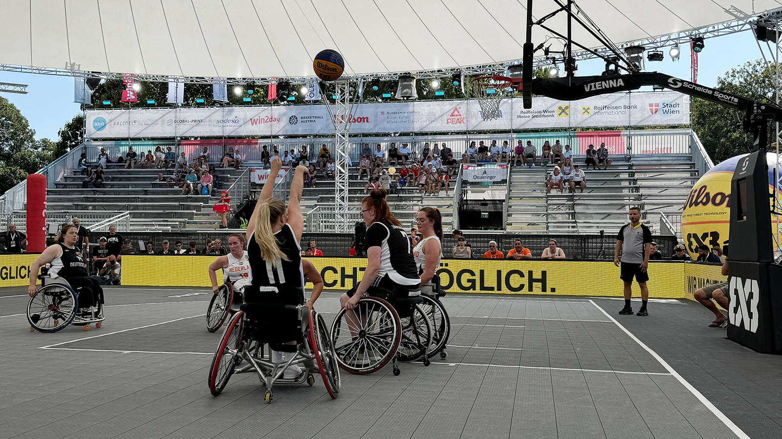 3x3 Rollstuhlbasketball EuroCup Deutschland gegen die Niederlande | Foto: Team Germany