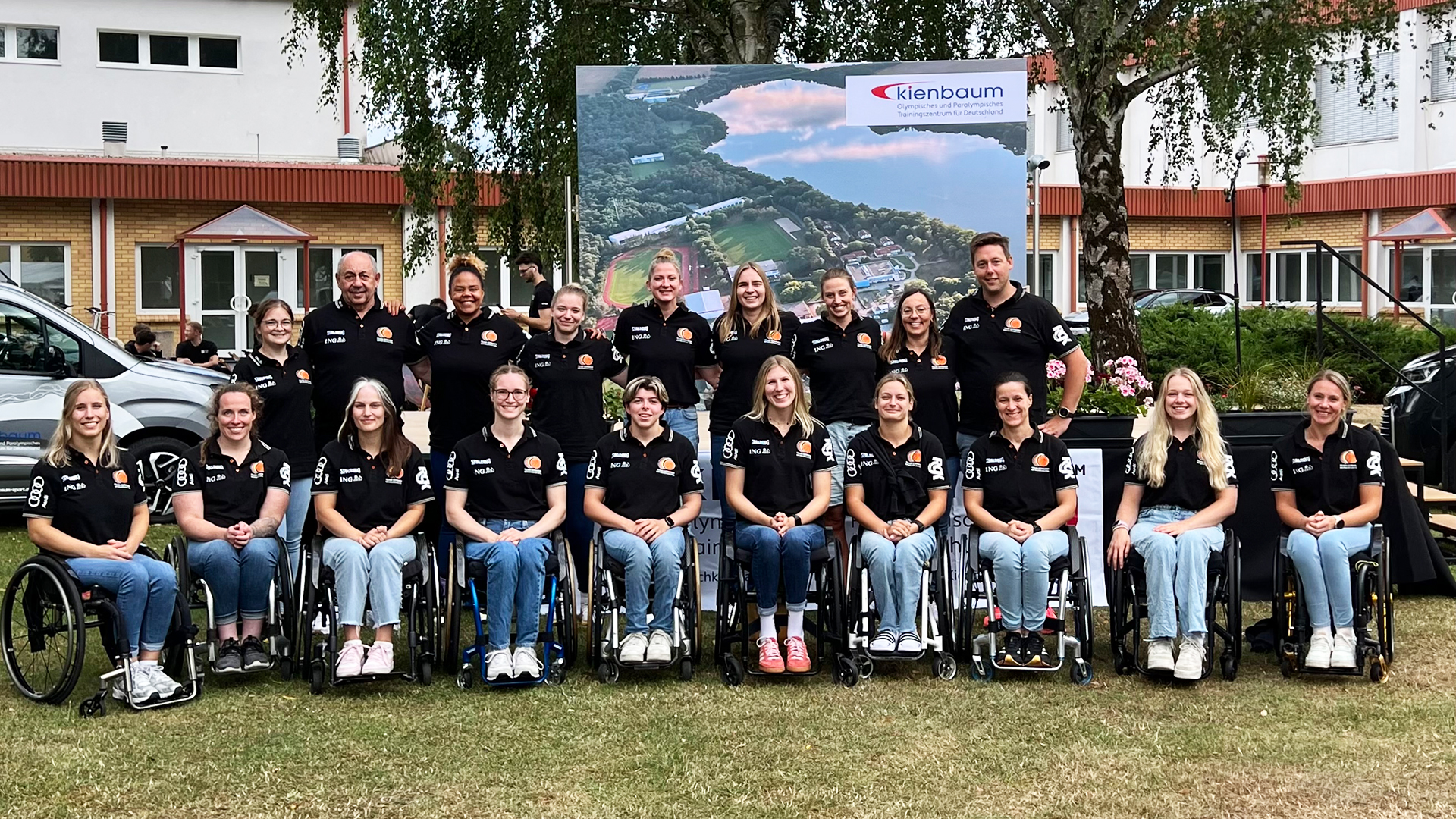 Die deutsche Damen-Nationalmannschaft Rollstuhlbasketball im Bundesleistungszentrum in Kienbaum. | Foto: Team Germany