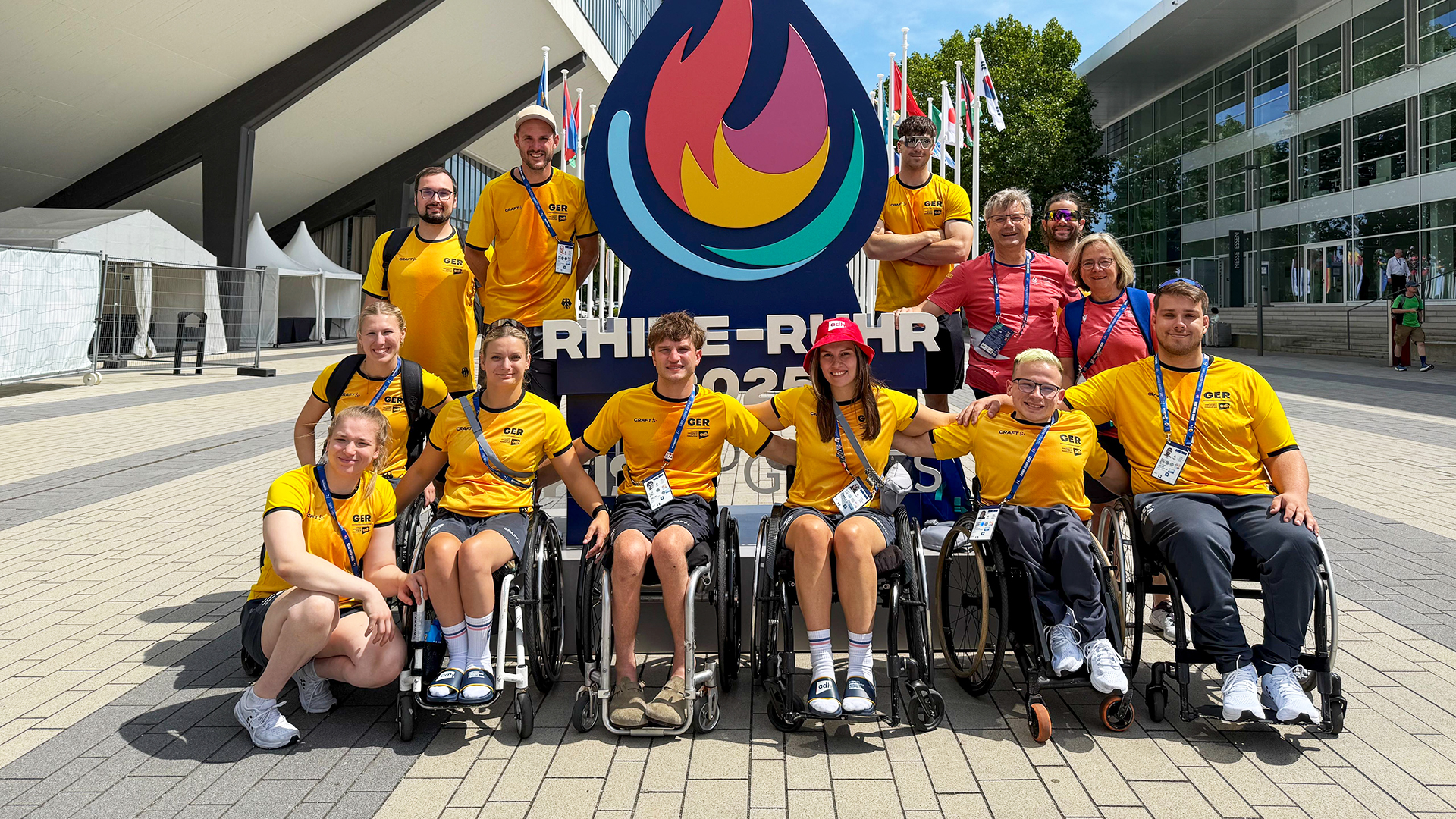 Die deutsche Delegation bei den FISU World University Games 2025. | Foto: Andre Hopp
