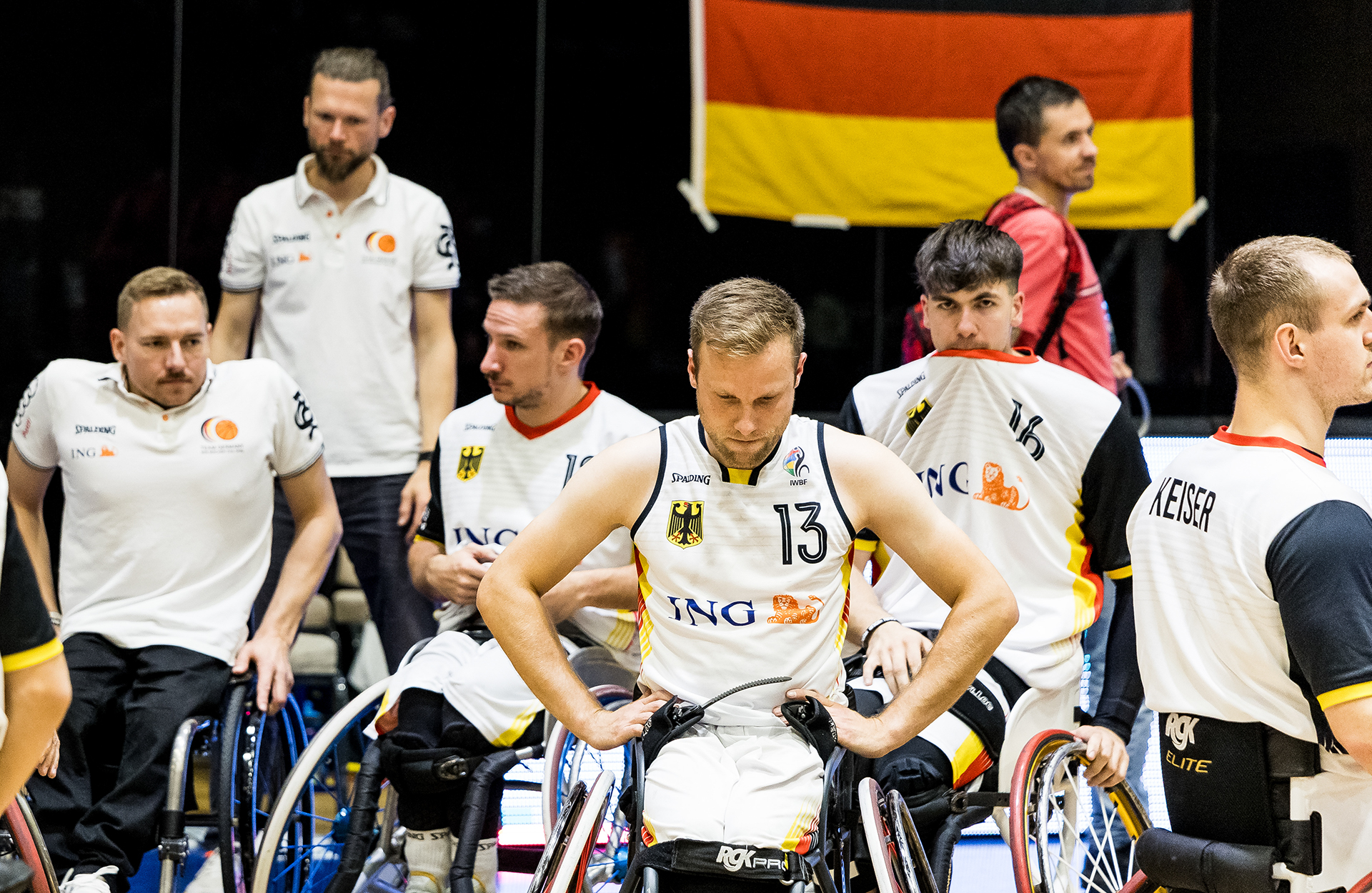 Enttäuschte Gesichter beim deutschen Team nach der Niederlage gegen Spanien. | Foto: Steffie Wunderl
