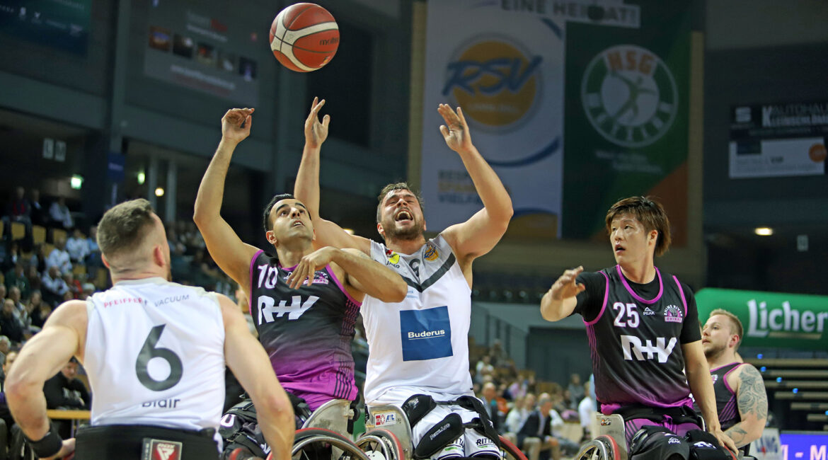 Szene aus dem Bundesligaspiel Lahn-Dill gegen die Rhine River Rhinos. | Foto: Armin Diekmann