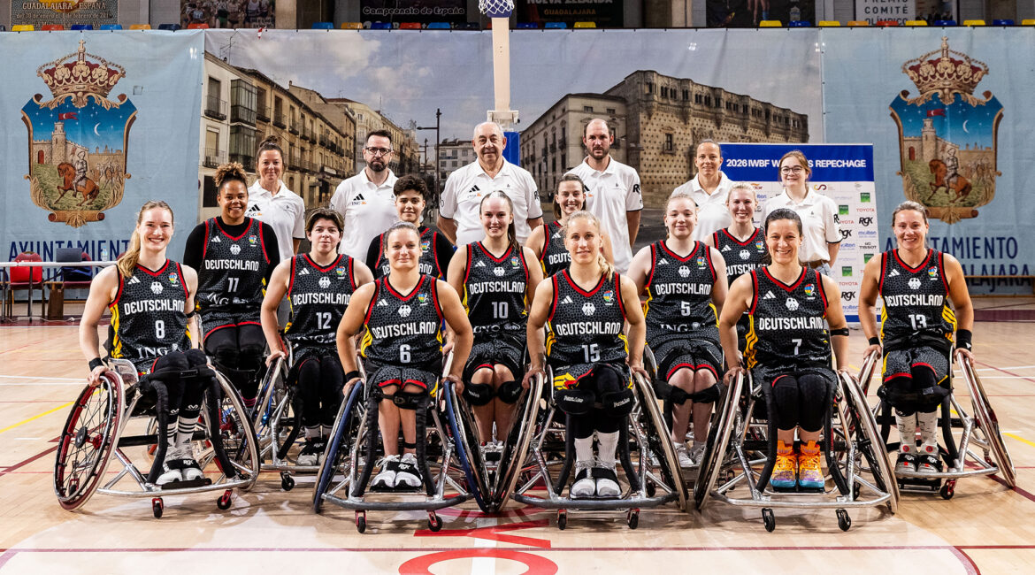 Die deutsche Rollstuhlbasketball-Nationalmannschaft der Damen beim Repechage in Madrid. | Foto: Steffie Wunderl