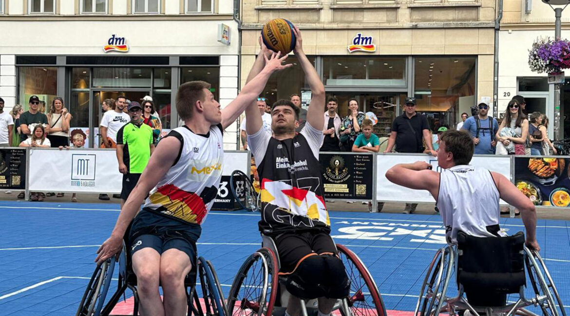 Szene aus der 3x3 Germany Tour Rollstuhlbasketball in Göttingen | Foto: Ayaka Ichihashi
