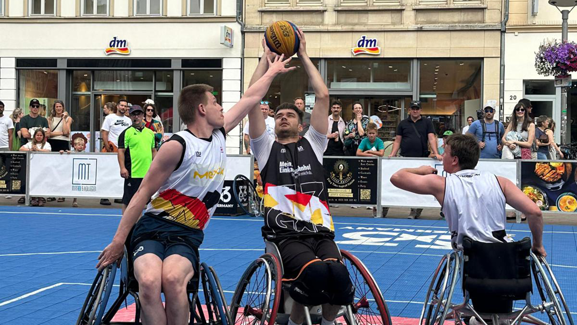 Szene aus der 3x3 Germany Tour Rollstuhlbasketball in Göttingen | Foto: Ayaka Ichihashi