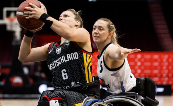 Catharina Weiß im Spiel gegen die Großbritannien. | Foto: Steffie Wunderl